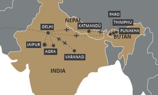 INDIA, BUTAN Y NEPAL