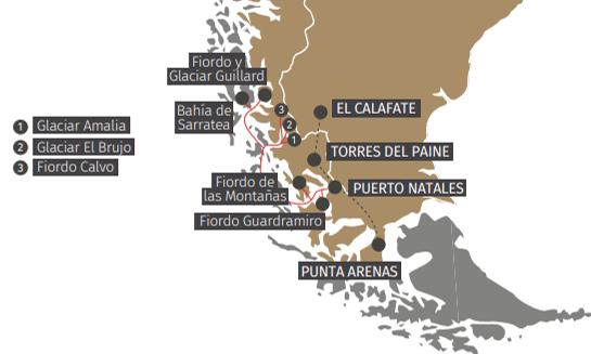 CRUCERO POR FIORDOS Y GLACIARES CHILENOS 